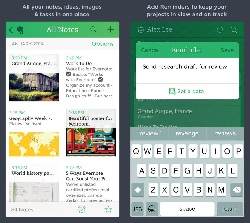 Instead of Notes, use Evernote.