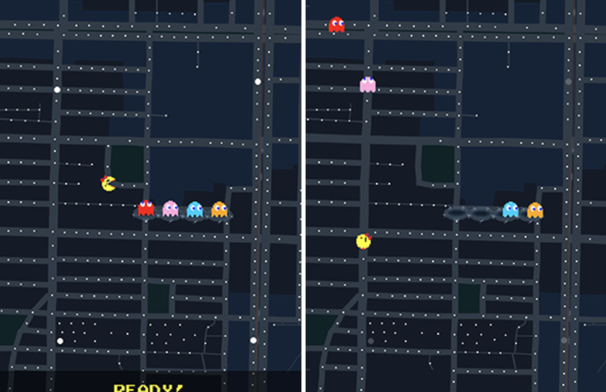 2017 愚人節 Google Maps 再度推出小精靈遊戲