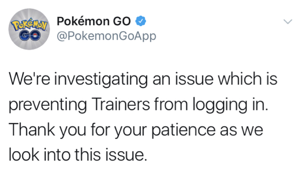 Pokemon GO 無法連線