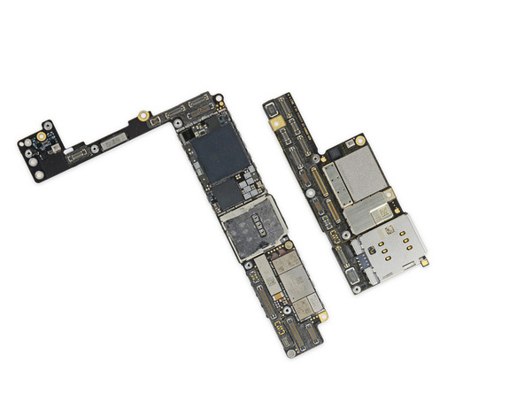 iPhone X拆解：與iPhone 8 Plus的主機板相比