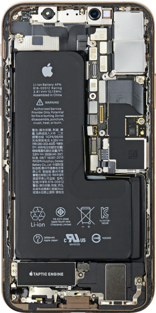 iPhone XS 透視桌布 零件