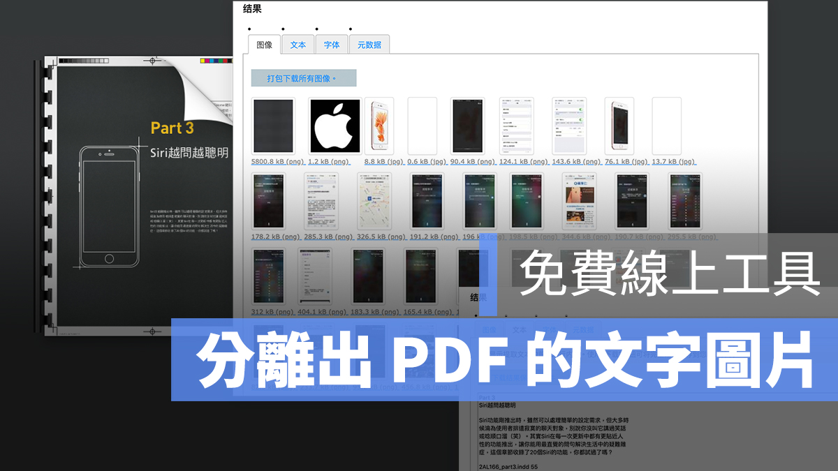 PDF 文字 圖片 複製