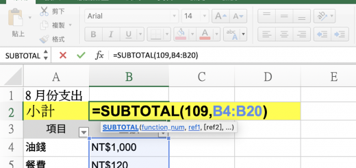 Excel 篩選 加總