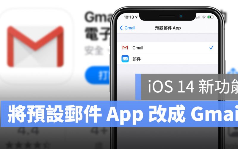 iOS 14 預設 郵件 App Gmail