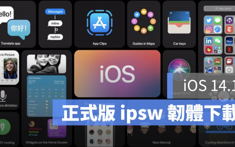 iOS 14.1 ipsw 韌體 下載