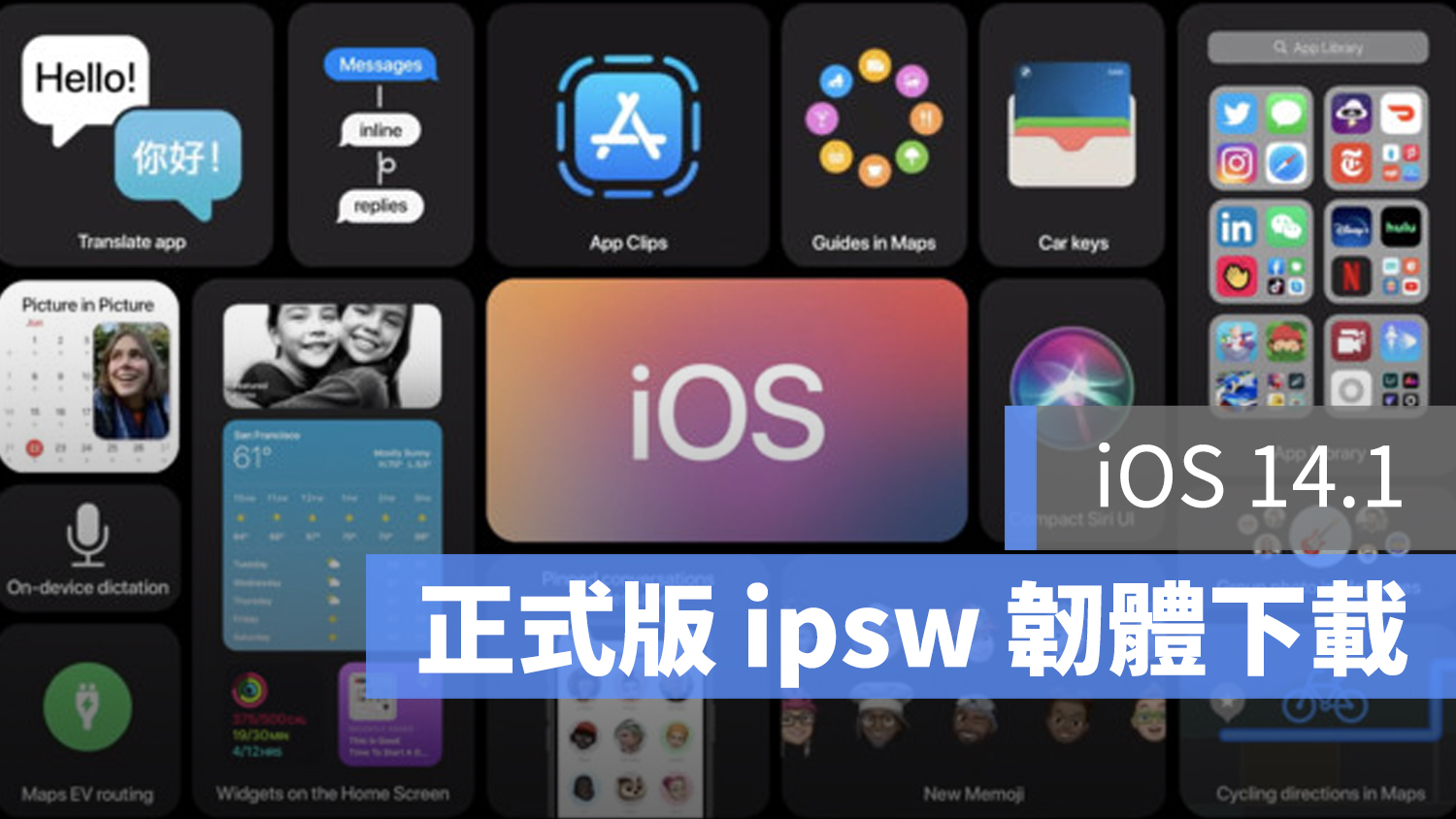 iOS 14.1 ipsw 韌體 下載