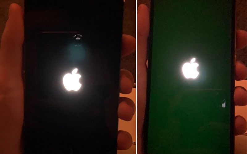 iPhone 綠色螢幕 綠光