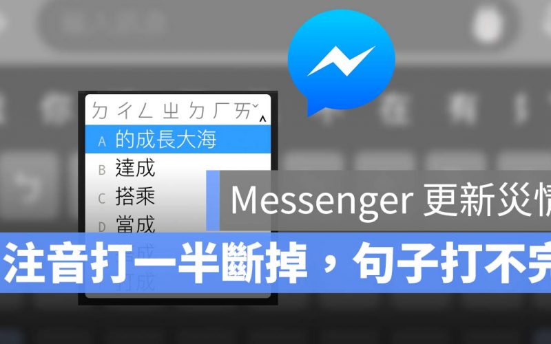 Messenger 災情 注音