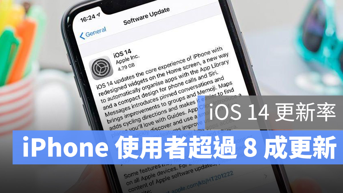 iOS 14 更新率