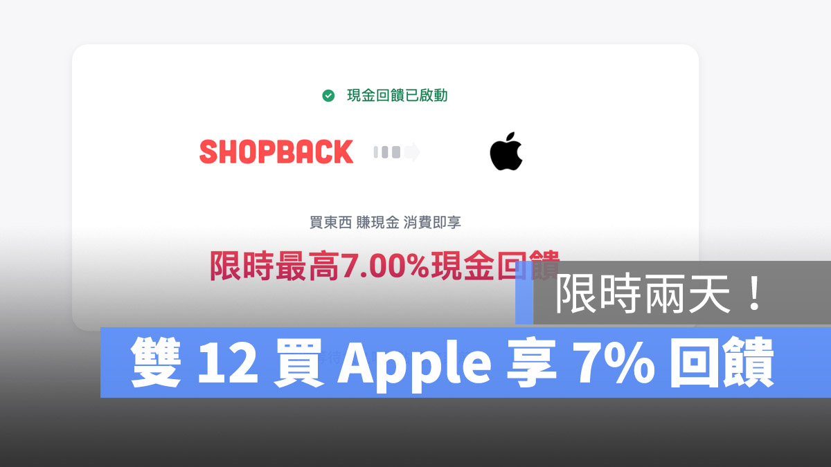 ShopBack 導購 Apple 現金回饋