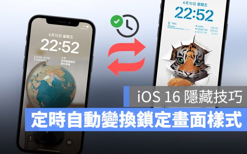 iPhone iOS 16 鎖定畫面 自動變換 自動化排程