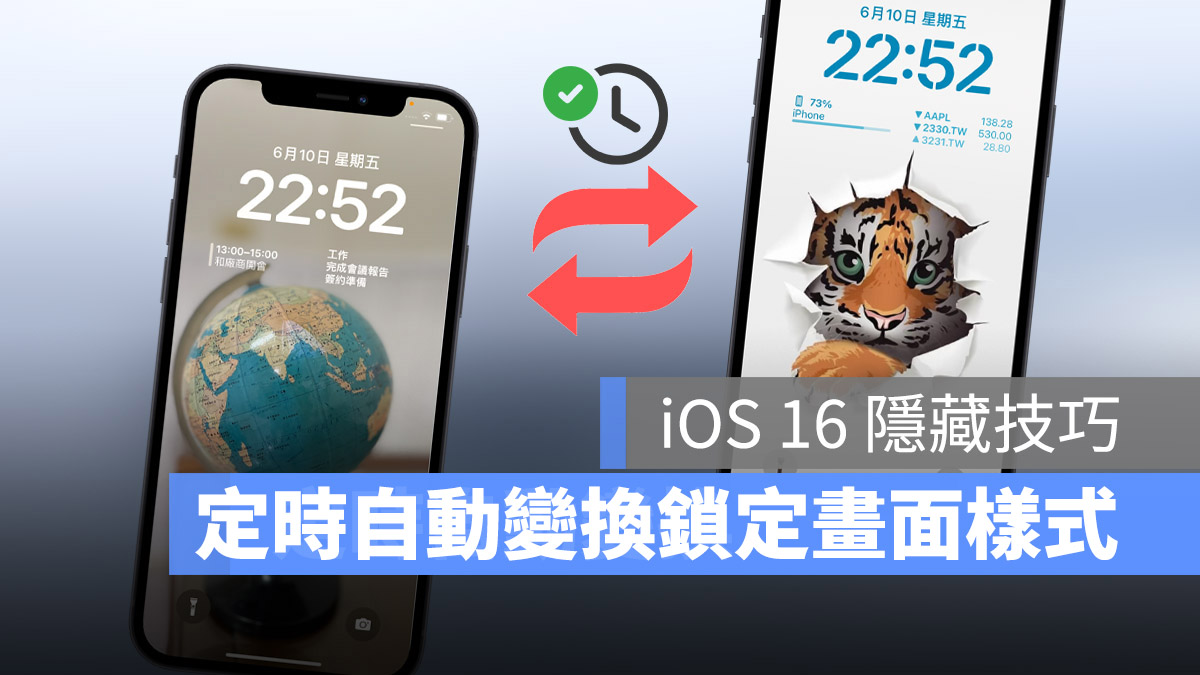 iPhone iOS 16 鎖定畫面 自動變換 自動化排程