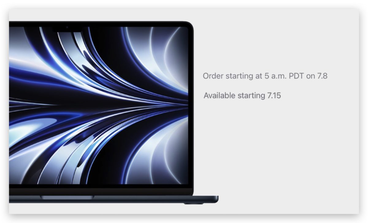 M2 MacBook Air 開賣 預購 上市