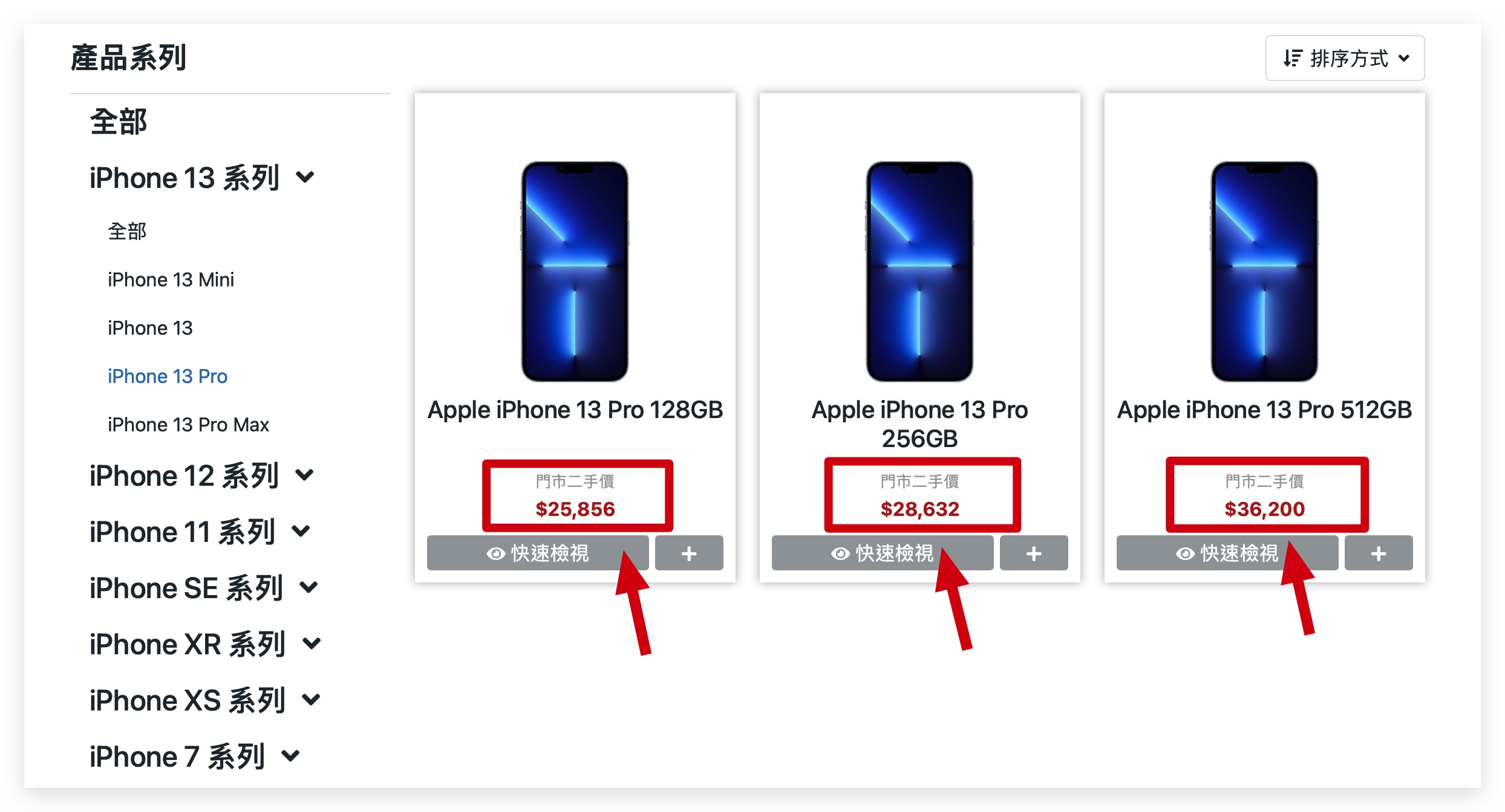 iPhone 二手價格 查詢