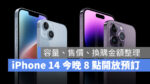 2022 蘋果秋季發表會 iPhone iPHone 14 iPhone 14 Plus iPhone 14 Pro iPhone 14 Pro Max 預訂