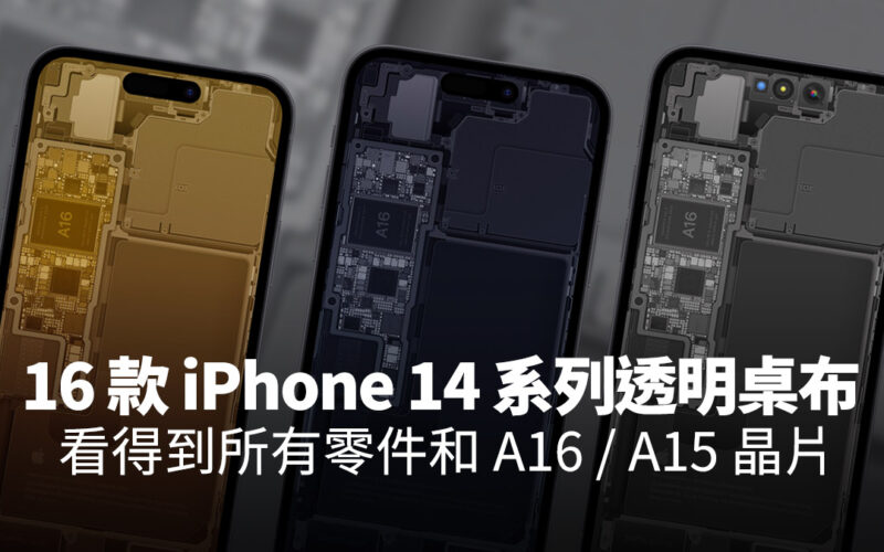 iPhone 14 iPhone 14 Pro 透明桌布