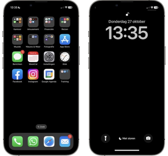 iPhone iOS 16 iOS Phone 桌布變黑