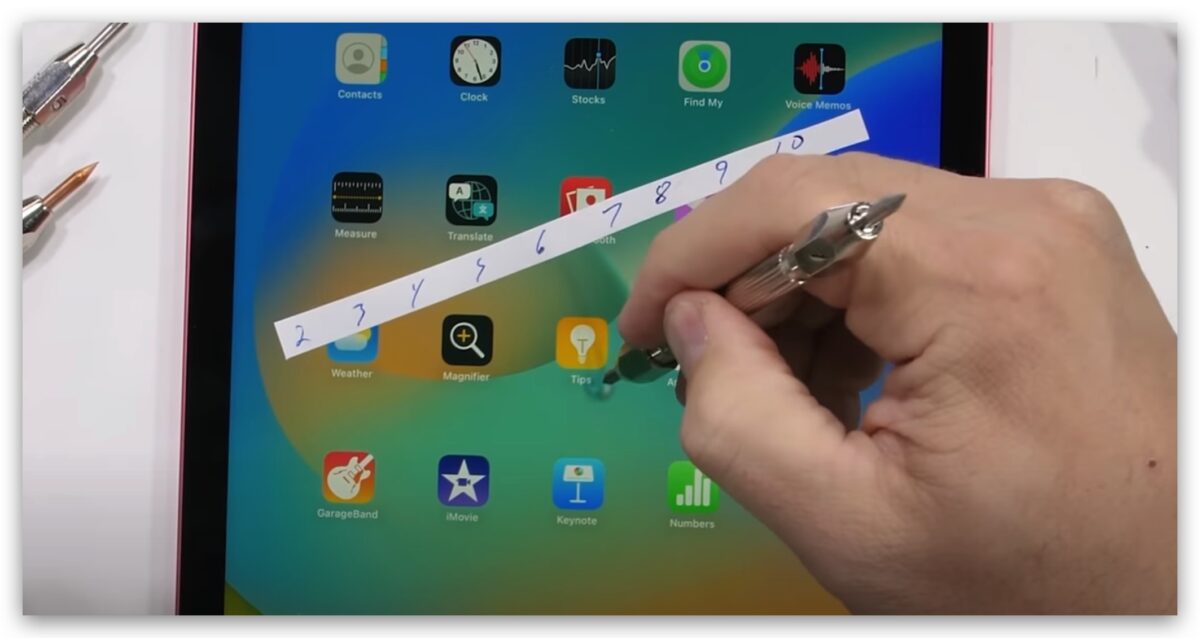 iPad 10 硬度 刮痕 測試