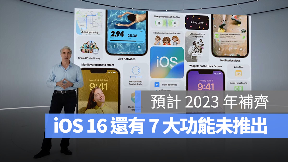 Apple iOS 16 iPadOS 16 功能
