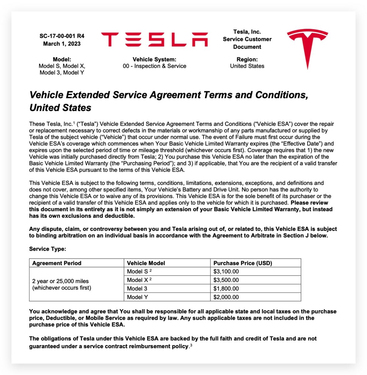 特斯拉 Tesla 延長保固 Model S Model X Model 3 Model Y