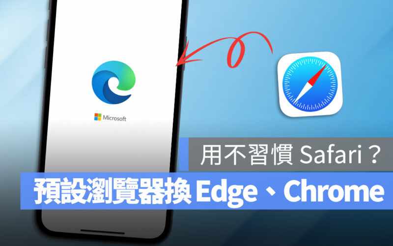 iPhone iOS 預設瀏覽器 更改 修改 Safari Edge Chrome