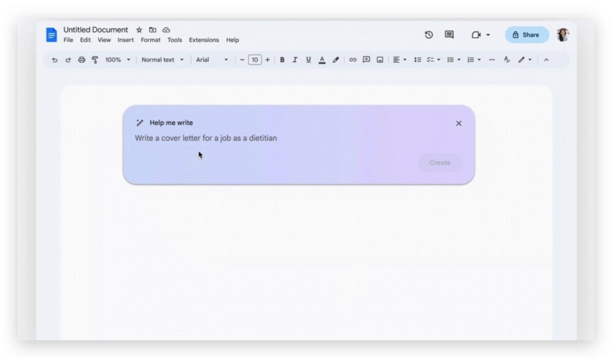 AI Google Docs Gmail