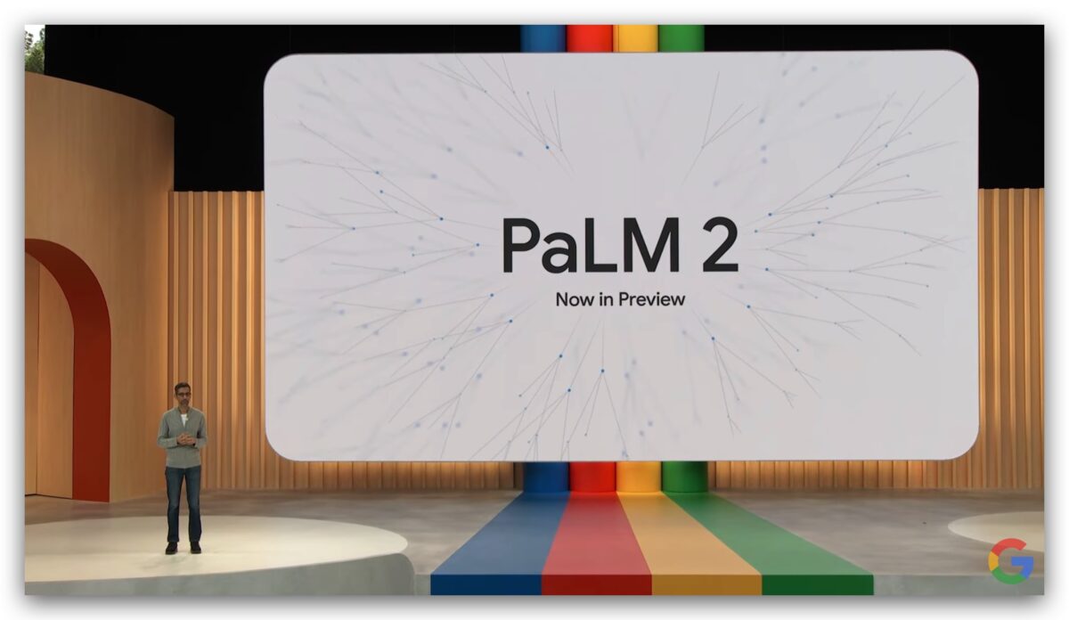 Google Google I/O Google Bard PaLM PaLM 2 AI
