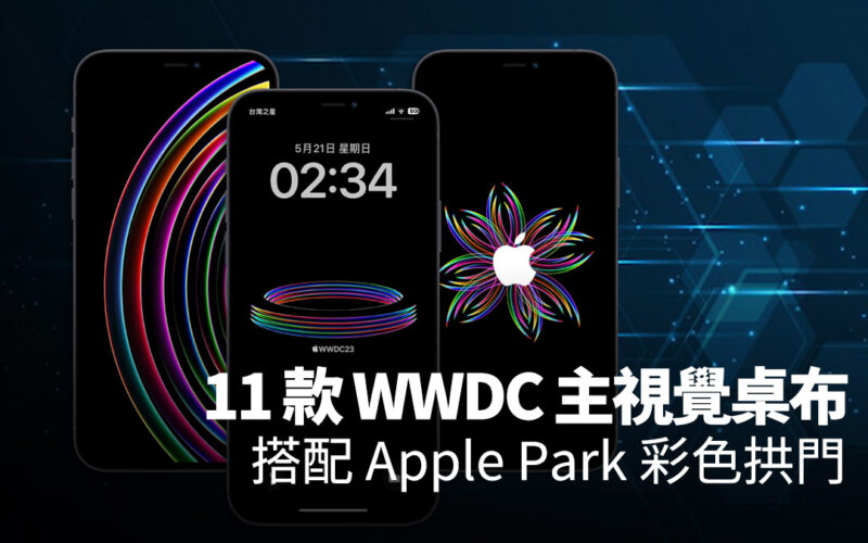 WWDC 2023 iPhone 桌布 邀請函