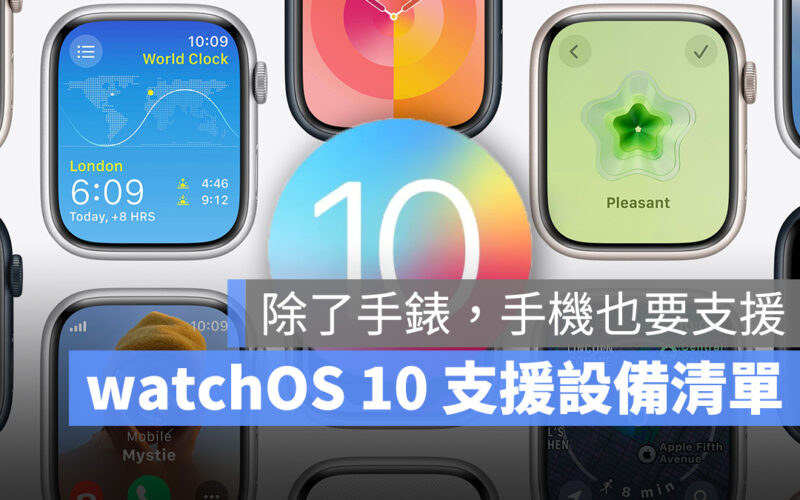 Apple Watch watchOS watchOS 10 WWDC WWDC 2023 支援設備