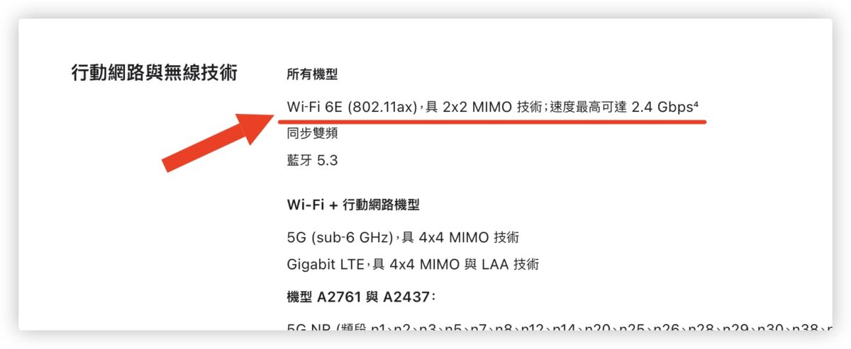 Wi-Fi 6E Apple 設備 產品 iPhone iPad Mac HomePod mini
