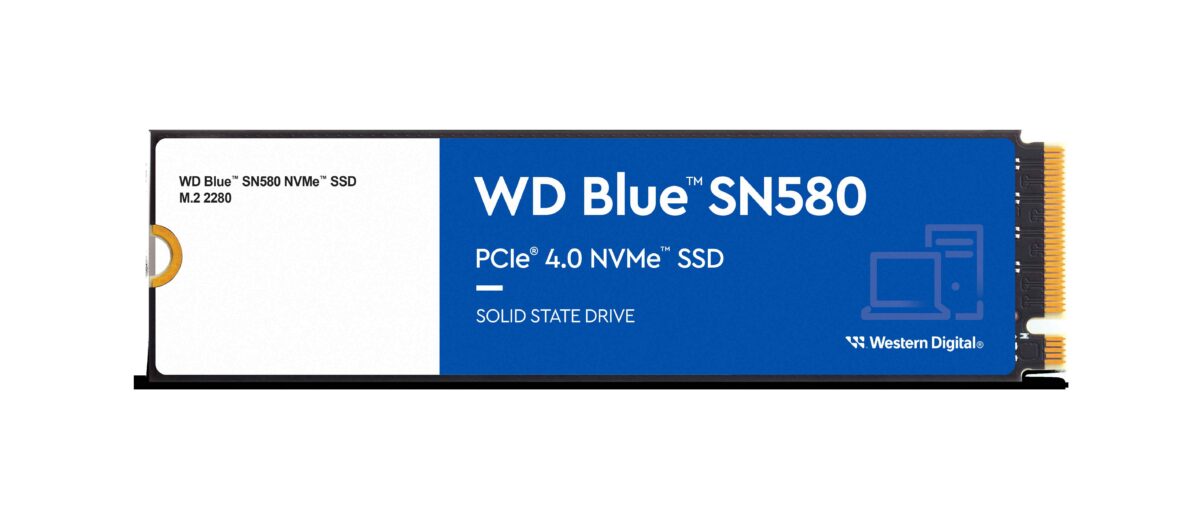 Western Digital 推出全新 WD Blue SN580 NVMe SSD，此款 NVMe PCIe Gen 4.0 內接快閃記憶體專為熱愛創作者和專業人士打造，是升級現有 PC 或自組電腦的最佳方案。