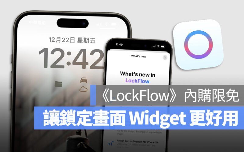 iPhone 鎖定畫面 App LockFlow Widget