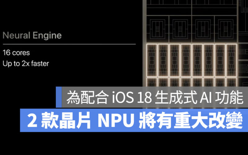 iOS iPhone iOS 18 AI M4 A18 神經網路引擎 機器學習