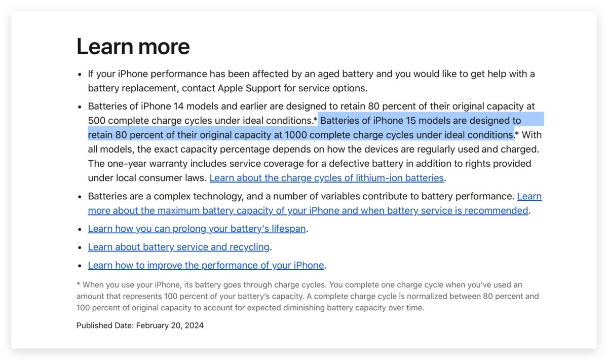 iOS iOS 17 iOS 17.4 電池健康度 iPhone 15 充電循環