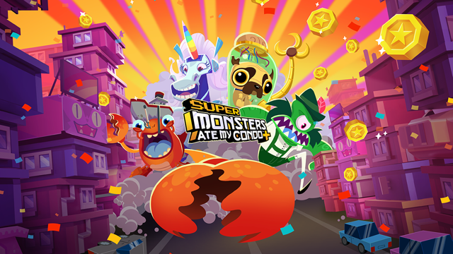 超人氣遊戲《Super Monsters Ate My Condo+》也將在 4 月份於 Apple Arcade 經典回歸 Super Monsters Ate My Condo+_Key Art_1200x675