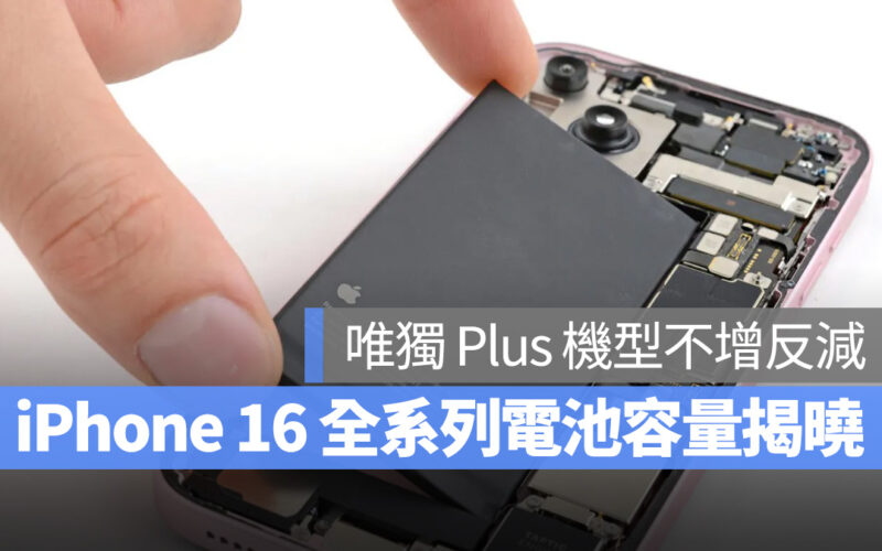 iPhone iOS iPhone 16 iPhone 16 Plus iPhone 16 Pro iPhone 16 Pro Max 電池 電池容量