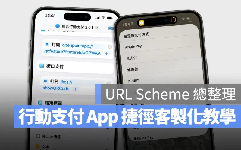 iPhone 捷徑 行動支付 App iOS 捷徑 URL Scheme