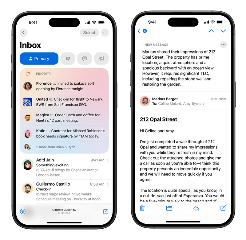 Apple Intelligence Mail App