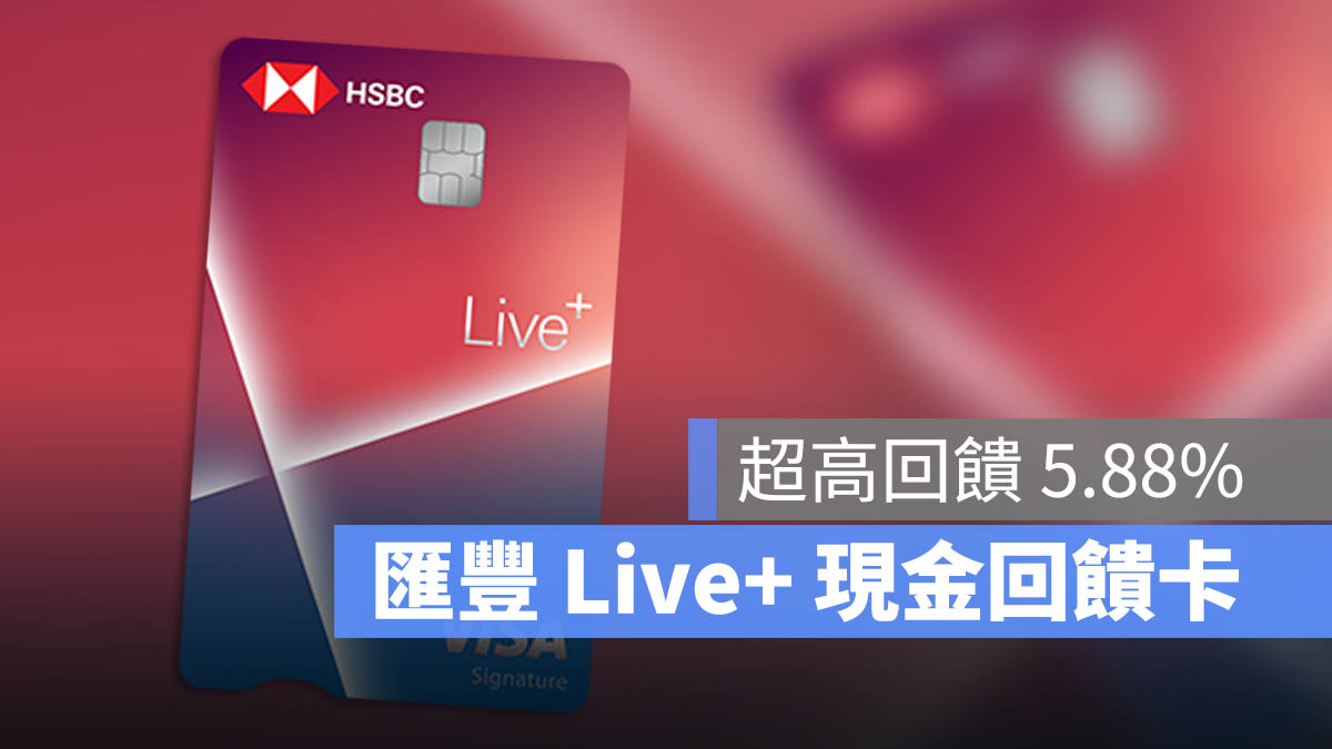匯豐 Live+ 現金回饋卡 優惠 推薦 信用卡
