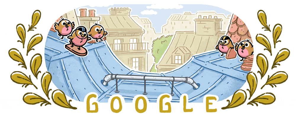 Google Doodle,滑板