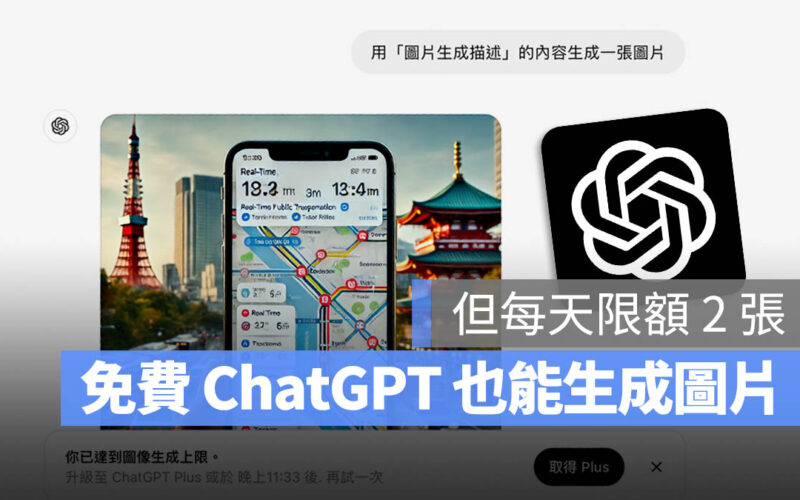 ChatGPT 免費版 生成圖片