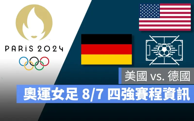 奧運 2024 巴黎奧運 巴黎奧運 足球 奧運足球 賽程 直播 男足 女足 4 強賽 準決賽 美國 德國