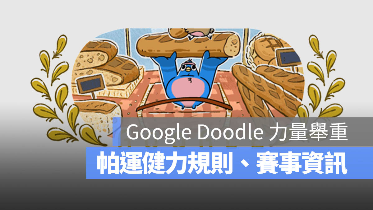 帕運 力量舉重 健力 Google Doodle