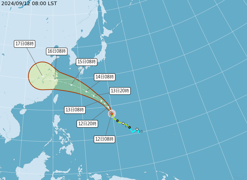 貝碧佳颱風動態、路徑預測