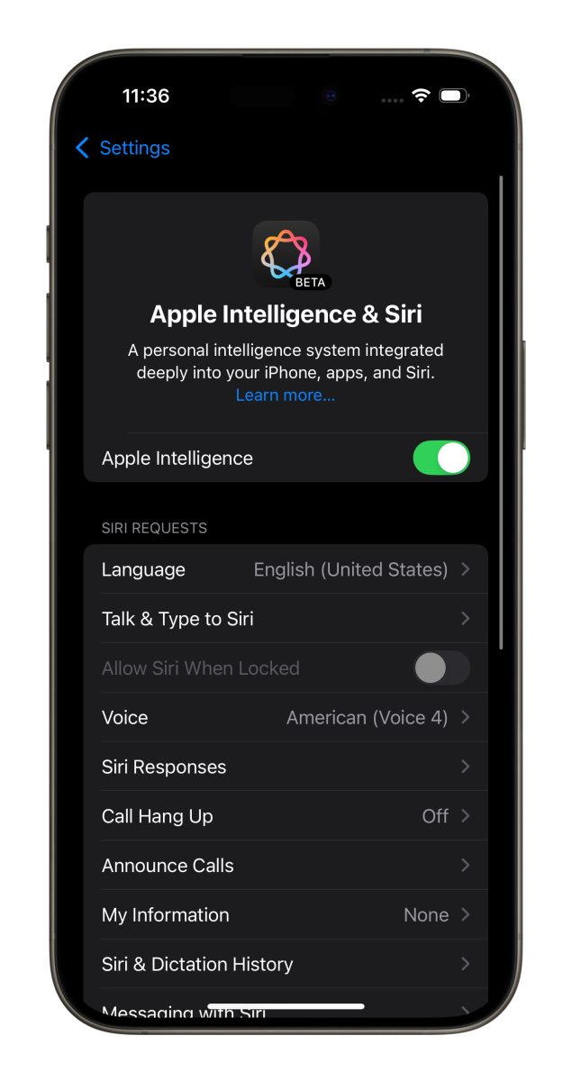 iOS iPhone iOS 18 Siri iOS 18 Siri 動畫沒變 iOS 18 Siri 不會朗讀 / 播報 iOS 18 Siri