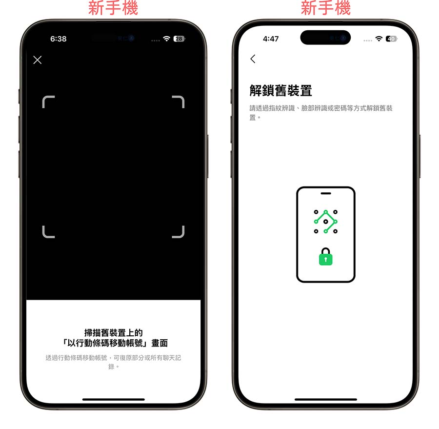 iPhone 換手機 LINE 對話紀錄 轉移