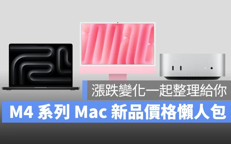 Mac iMac Mac mini MacBook Pro M4 M4 Pro M4 Max 售價整理 售價