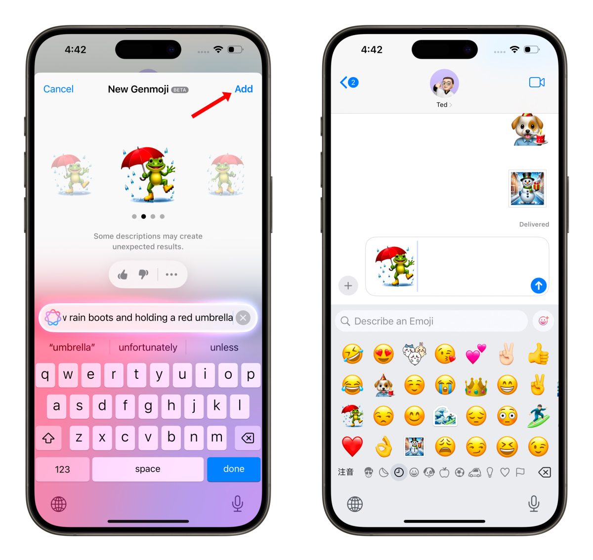 iOS iPhone iOS 18.2 Apple Intelligence Genmoji