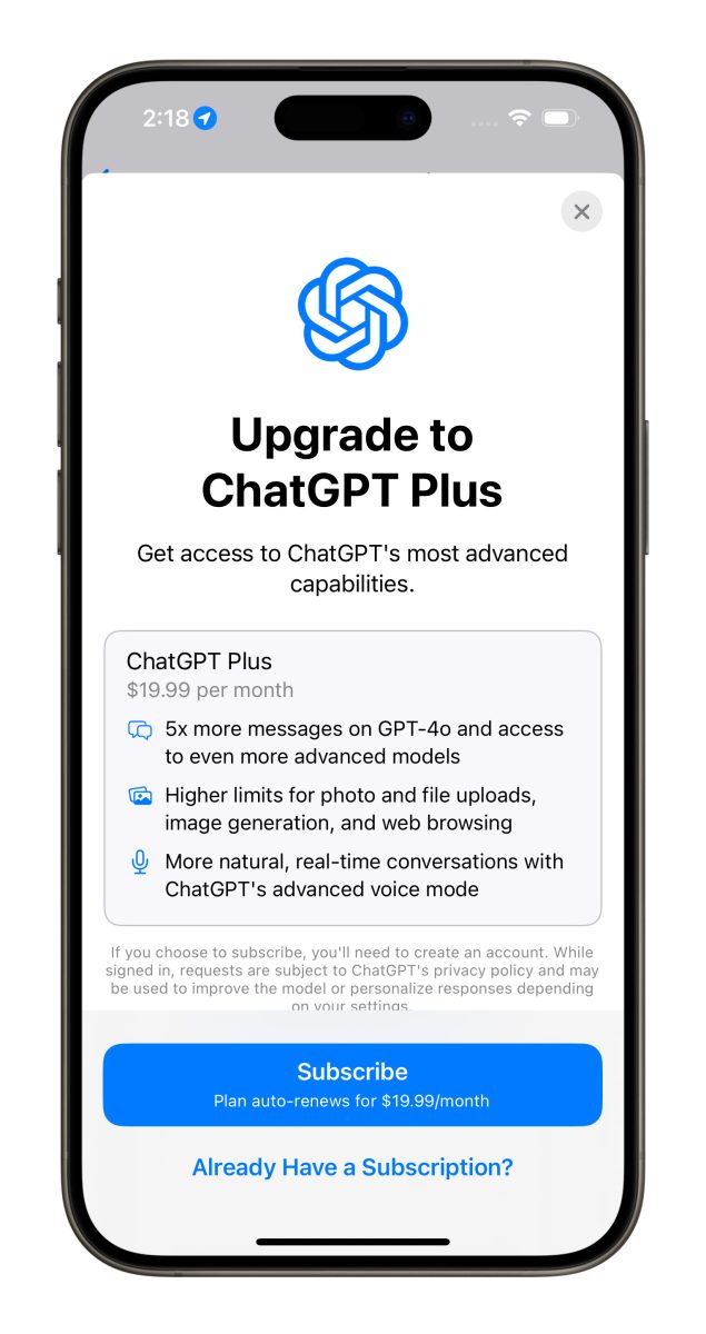 iOS iPhone iOS 18.2 iOS 18.2 Beta 2 ChatGPT ChatGPT Plus OpenAI