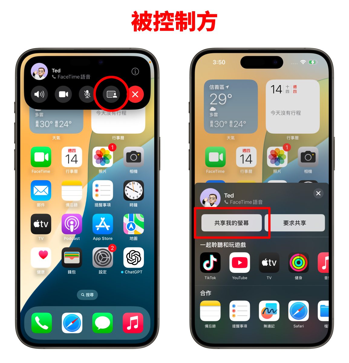 iOS iPhone iOS 18 FaceTime 遠端控制 FaceTime 遠端控制